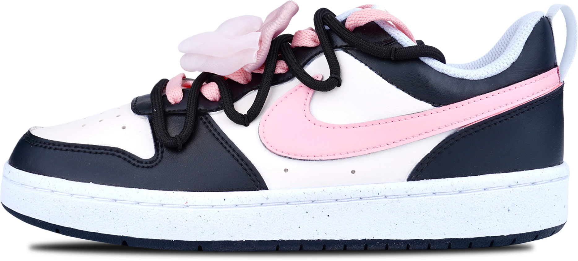custom-shoes-nike-court-borough-low-pink-and-black-bowtie-dv-5456-104-454003