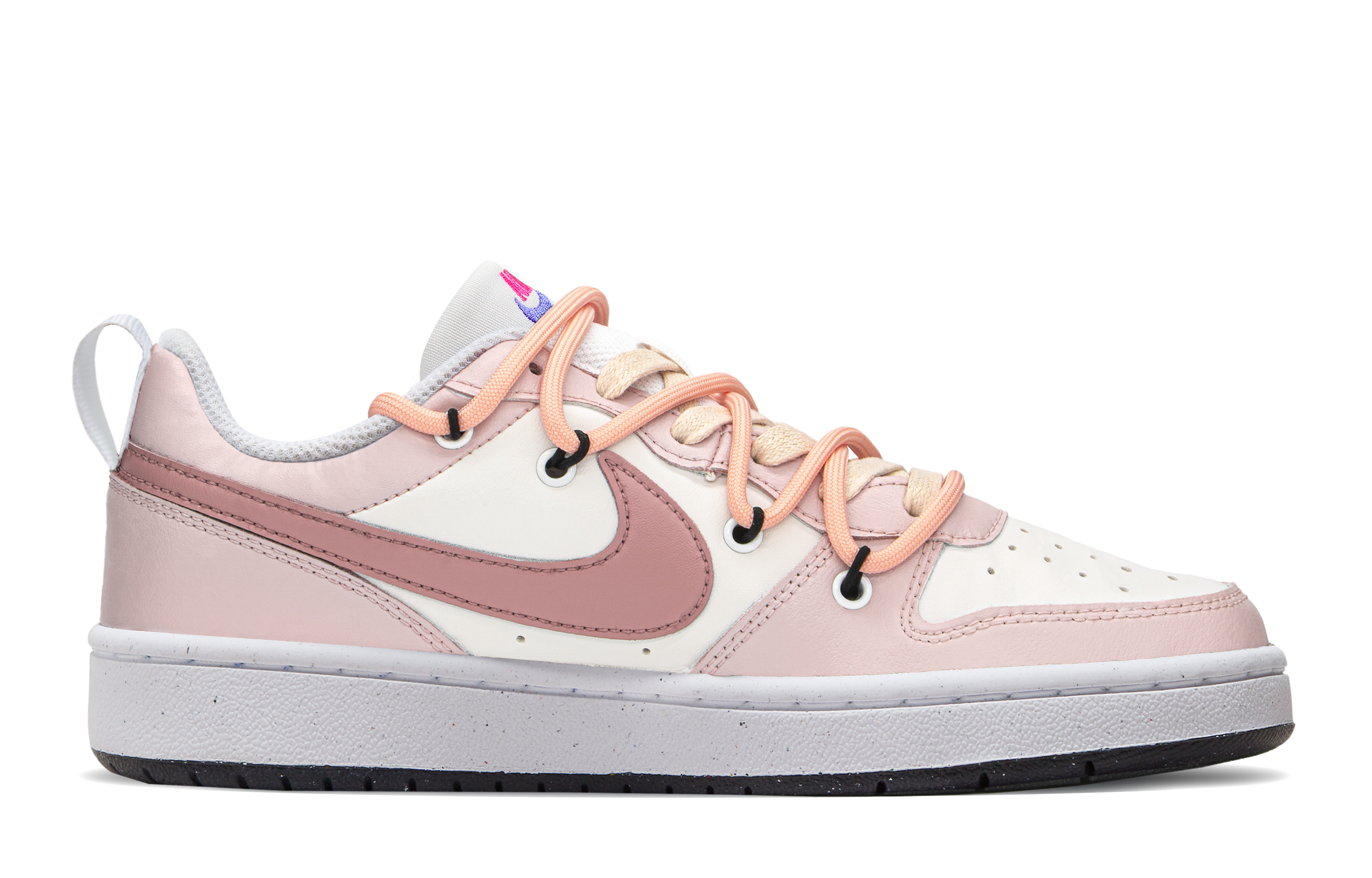 Order 【定制鞋】耐克 Court Borough Low '粉米色' DV5456-108(TeamA-CB玫瑰粉)