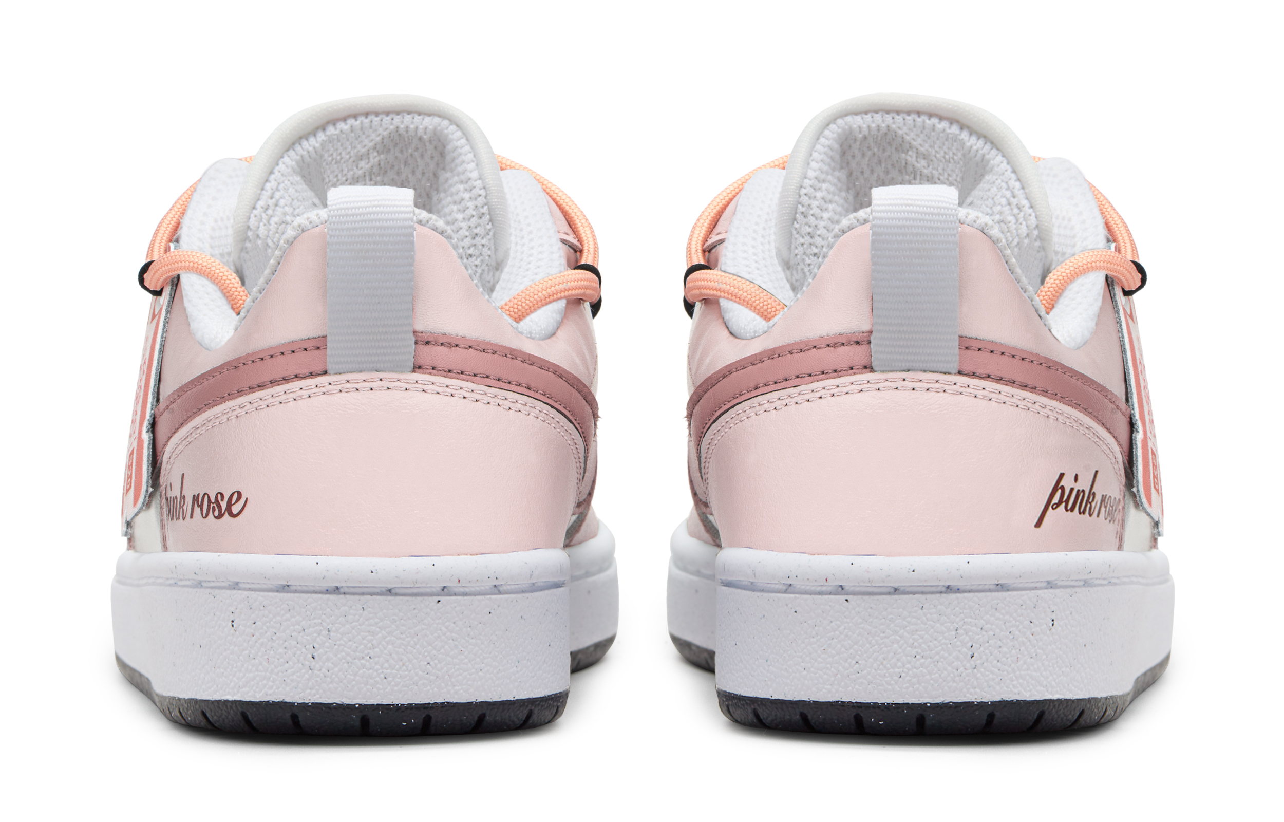 Shop 【定制鞋】耐克 Court Borough Low '粉米色' DV5456-108(TeamA-CB玫瑰粉)