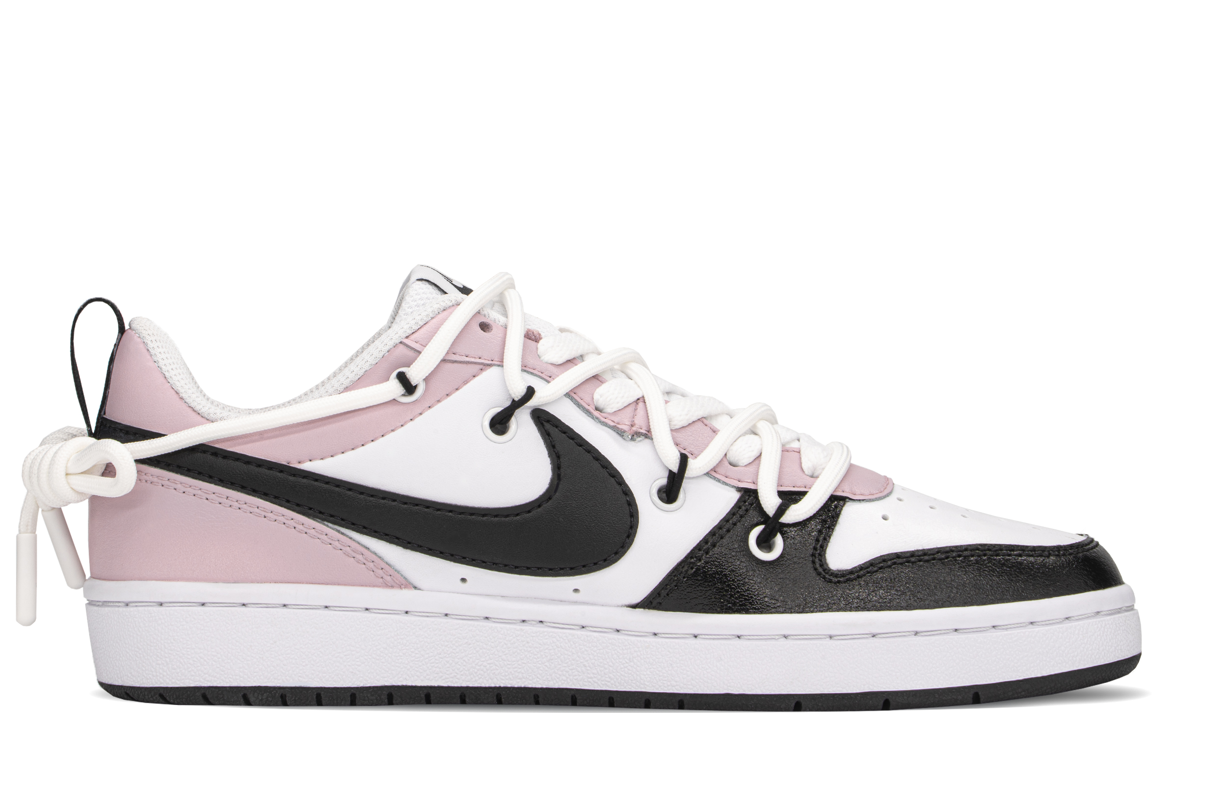 Order [Sepatu Kustom] Nike Court Borough Low 'Merah Muda Hitam Putih Little Devil' BQ5448-104(TeamA-CB小恶魔S-BOX)