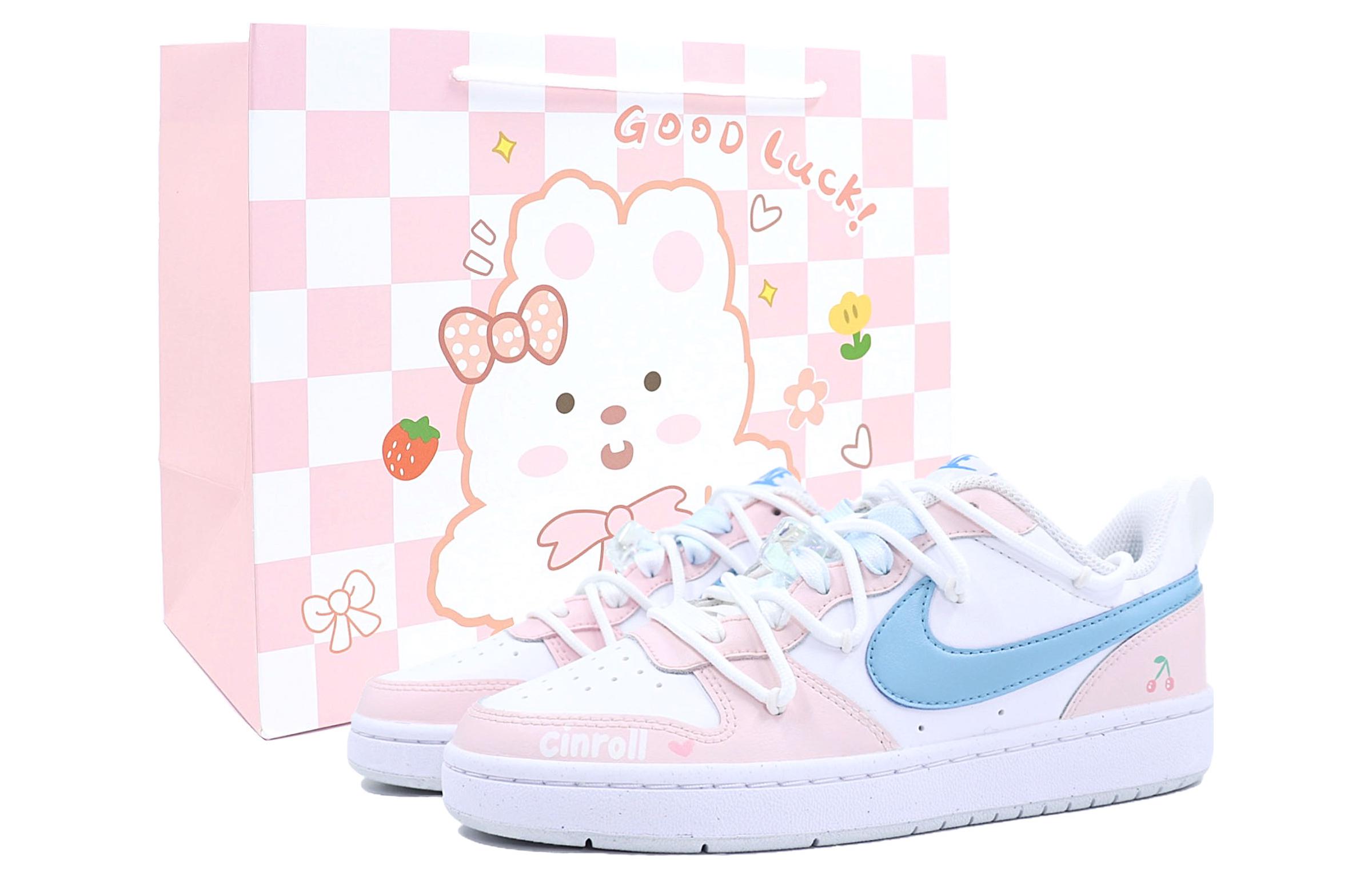 [Custom Shoes] Nike Court Borough Low 'Pink Cloud Rabbit'