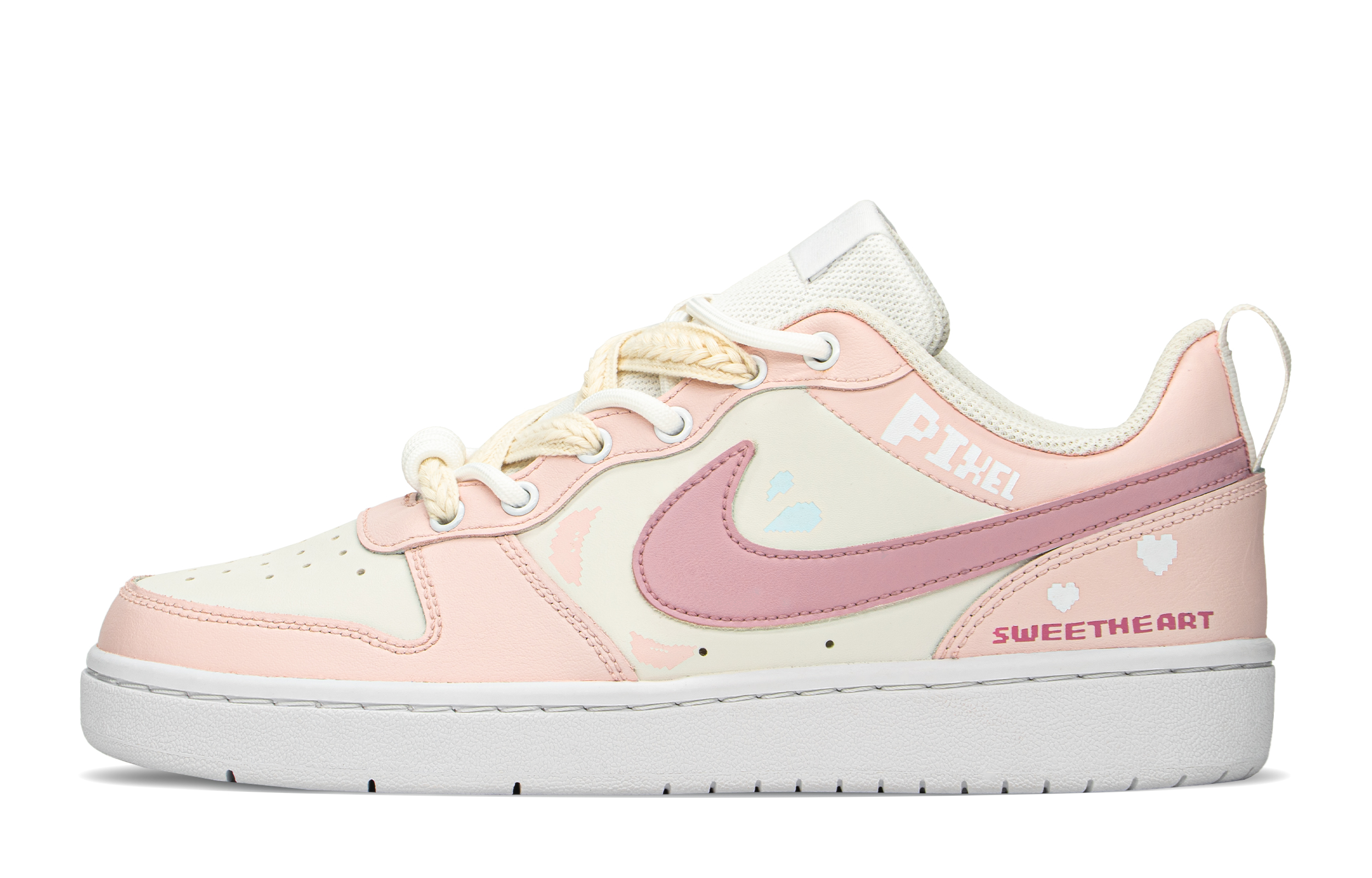 [Custom Shoes] Nike Court Borough Low 'Pink Cream'