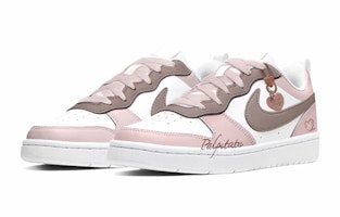 【定制鞋】耐克Court Borough Low '粉色爱心' BQ5448-100(TeamS-复古爱心S-BOX) Lookbook 【定制鞋】耐克Court Borough Low '粉色爱心' BQ5448-100(TeamS-复古爱心S-BOX)