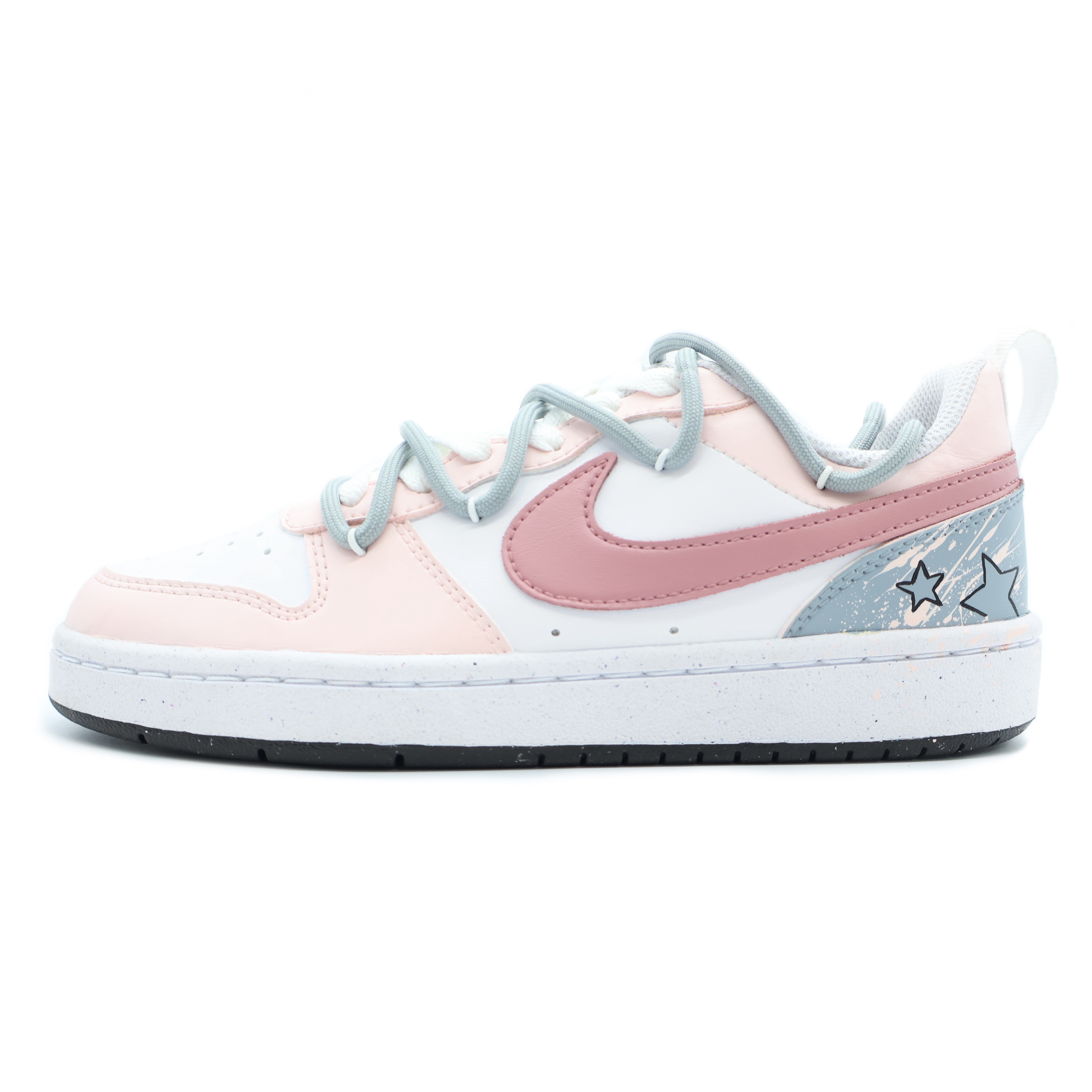 Lookbook 나이키 코트 보로우 로우 '핑크 멀티 낙서 별' DV5456-104（Team155-KX）