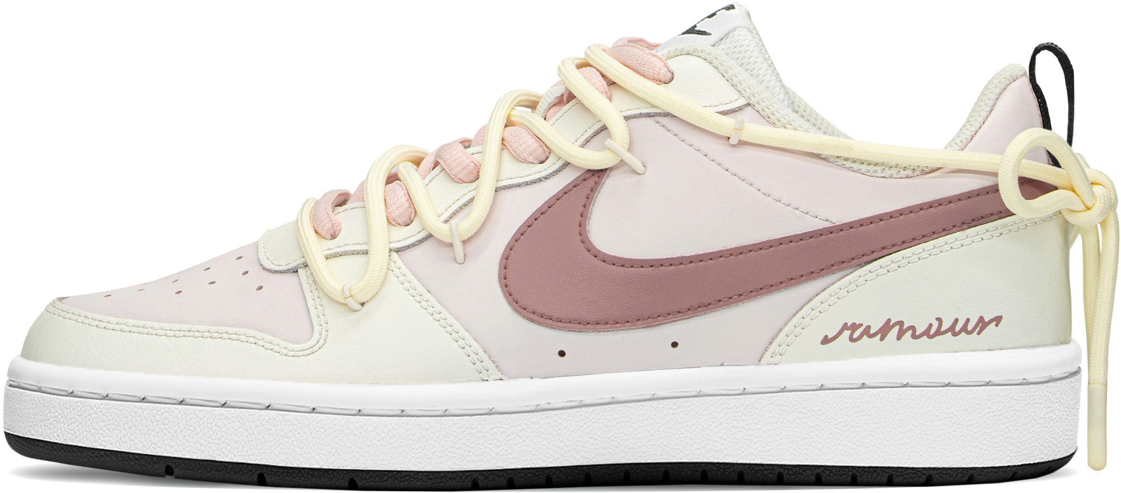 custom-shoes-nike-court-borough-low-pink-oatmeal-fairy-pack