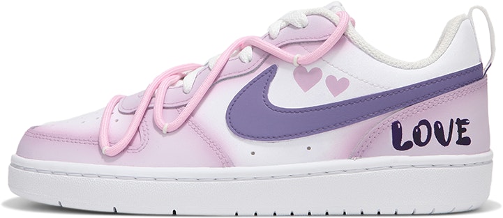 custom-shoes-nike-court-borough-low-pink-purple-heatwave