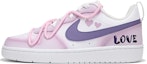 Buy 【客製化球鞋】Nike Court Borough Low 熱浪 紫粉漸變 解構綁帶 復古 低筒 板鞋 GS 粉紫色