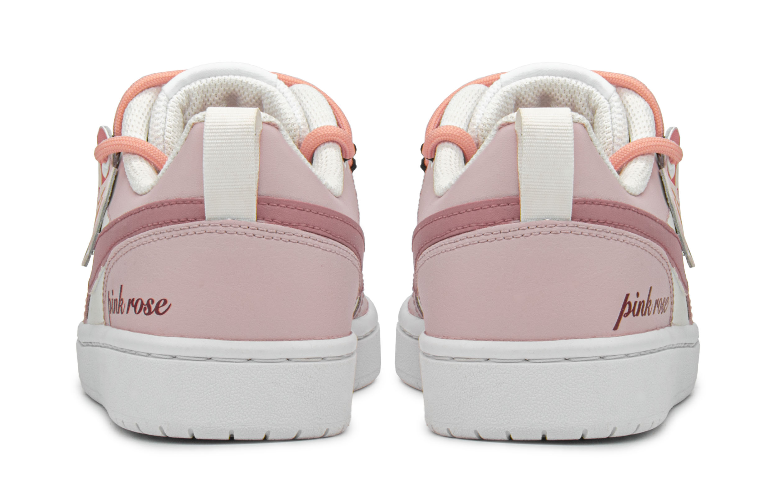 Shop [定制鞋款] 耐克 Court Borough Low '粉红玫瑰' BQ5448-100(TeamA-CB女玫瑰粉)