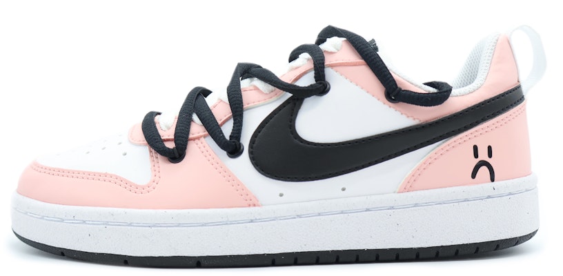 【定制鞋】耐克Court Borough Low '粉色笑脸涂鸦' DV5456-104(Team155-YKL) Lookbook 【定制鞋】耐克Court Borough Low '粉色笑脸涂鸦' DV5456-104(Team155-YKL)
