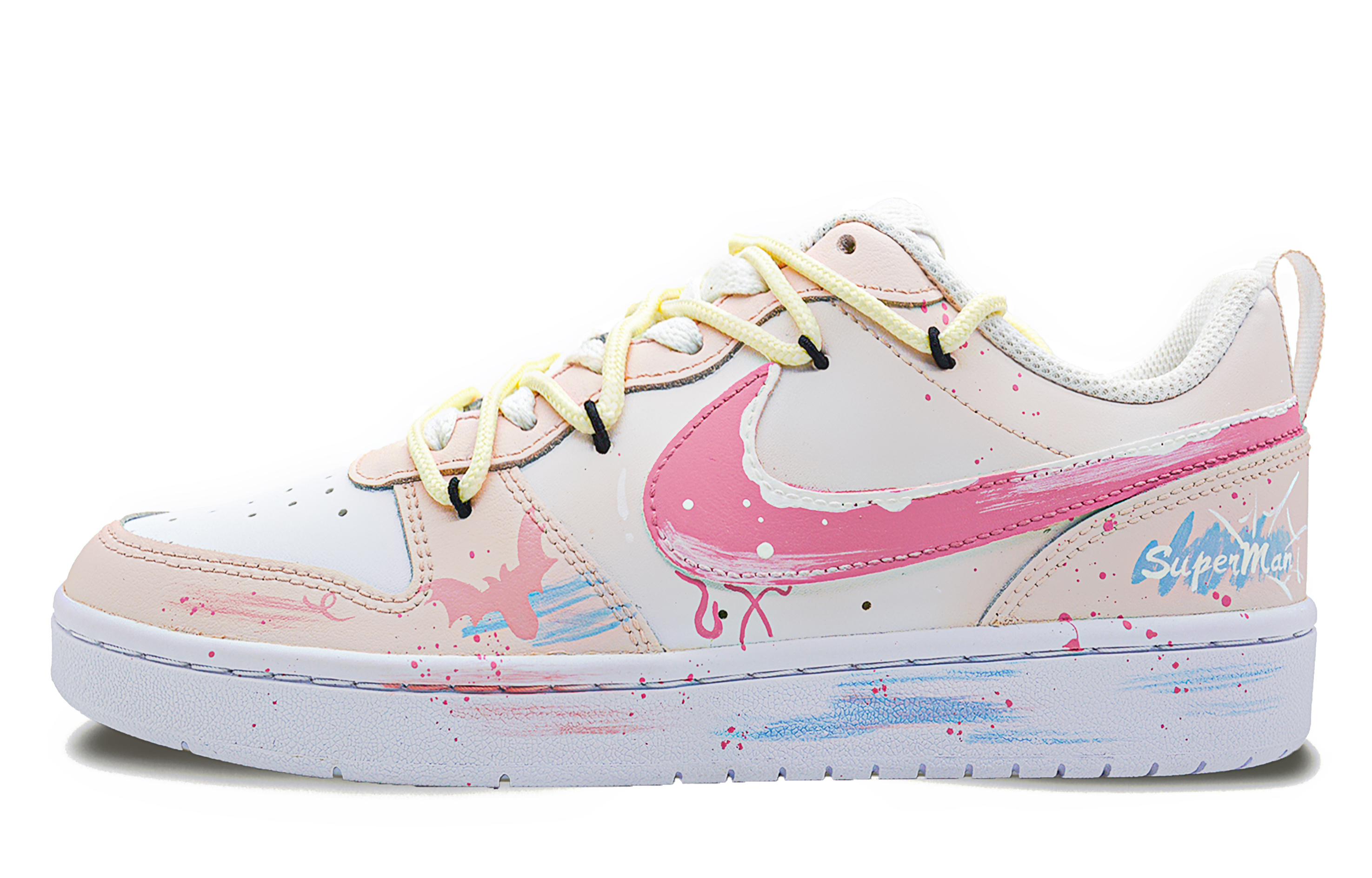 [Custom Shoes] Nike Court Borough Low 'Pink Spider'