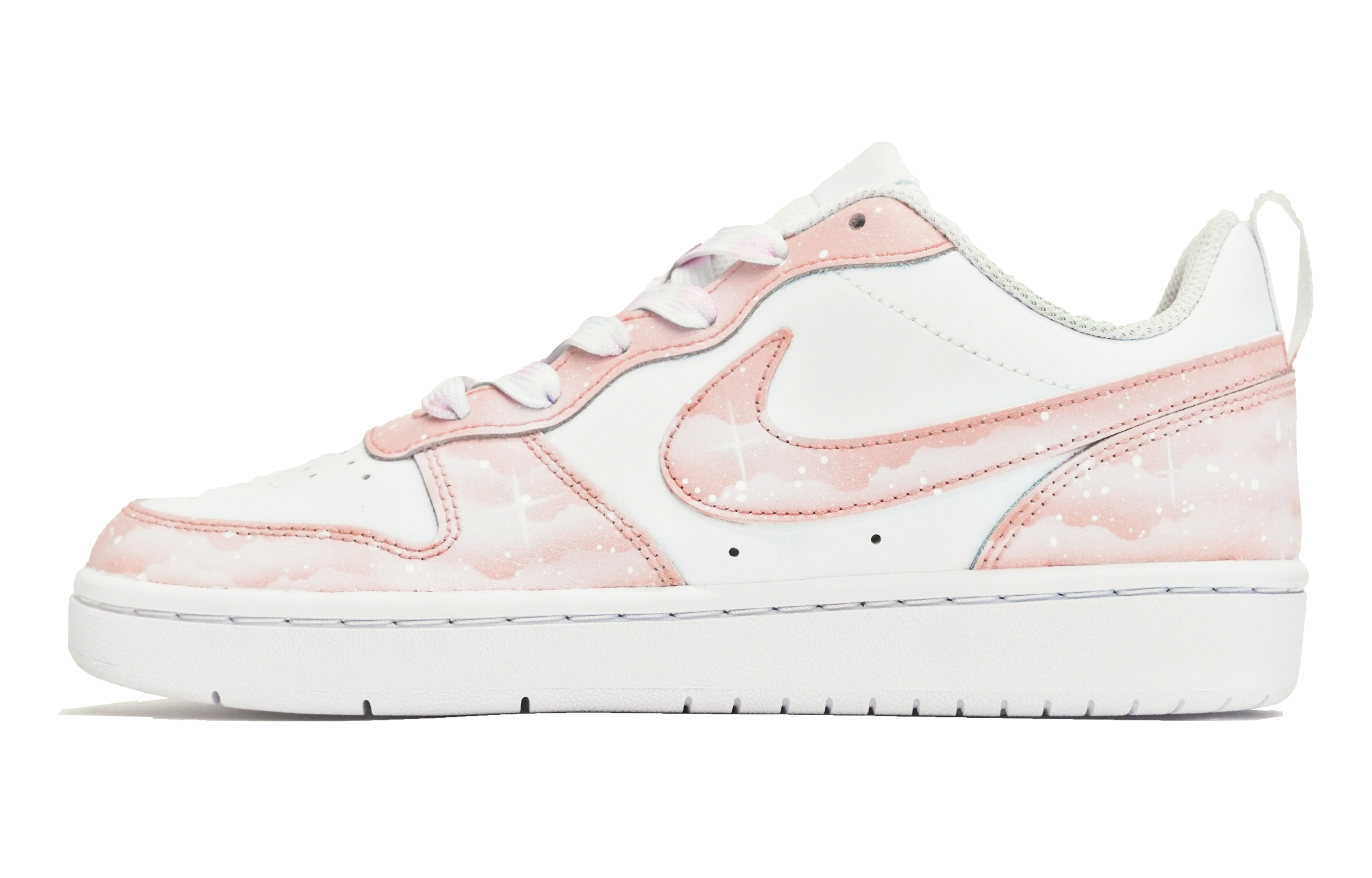 [Custom Shoes] Nike Court Borough Low 'Pink Starry Sky'