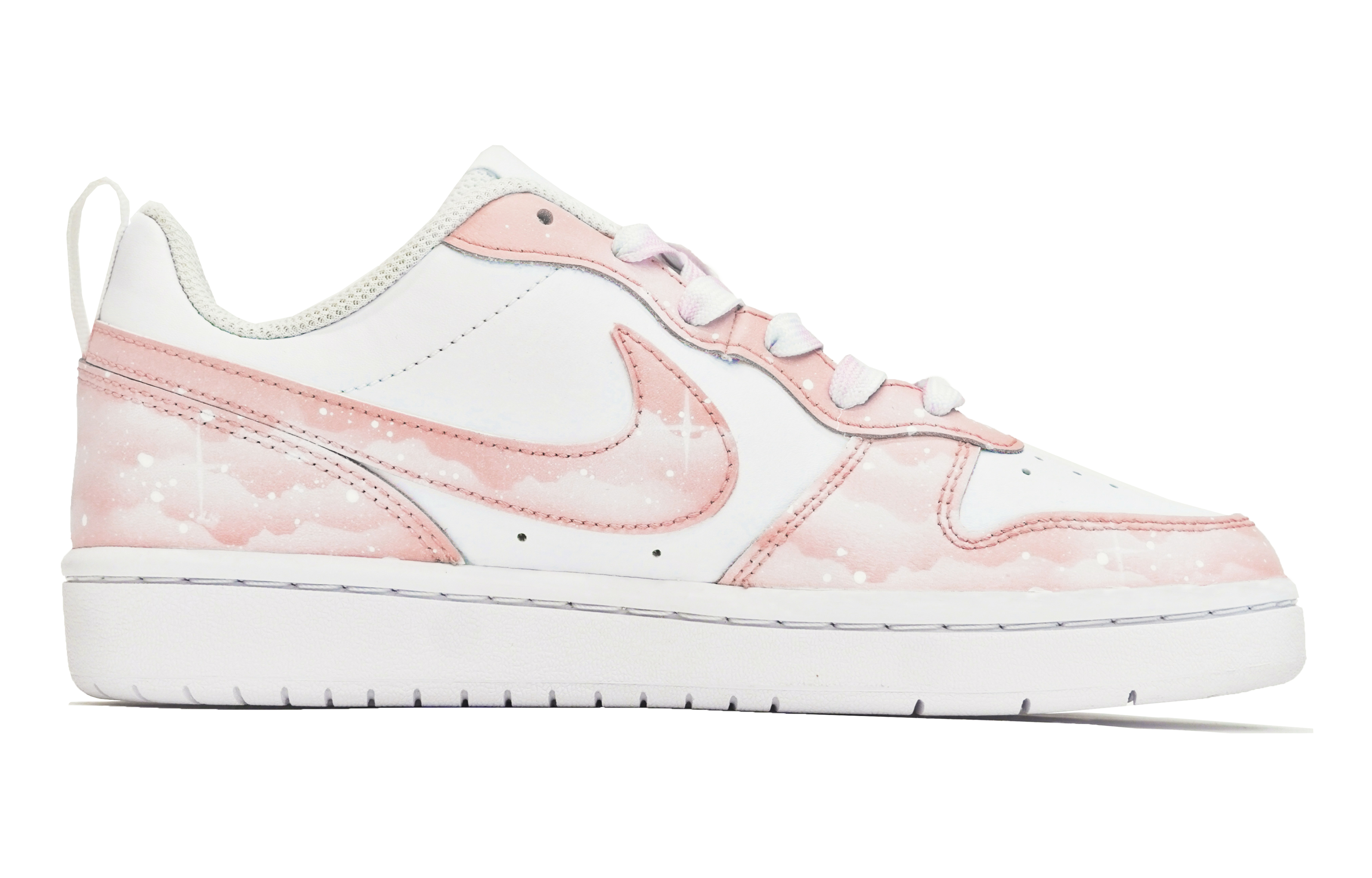 [Custom Shoes] Nike Court Borough Low 'Pink Starry Sky' 圖 2
