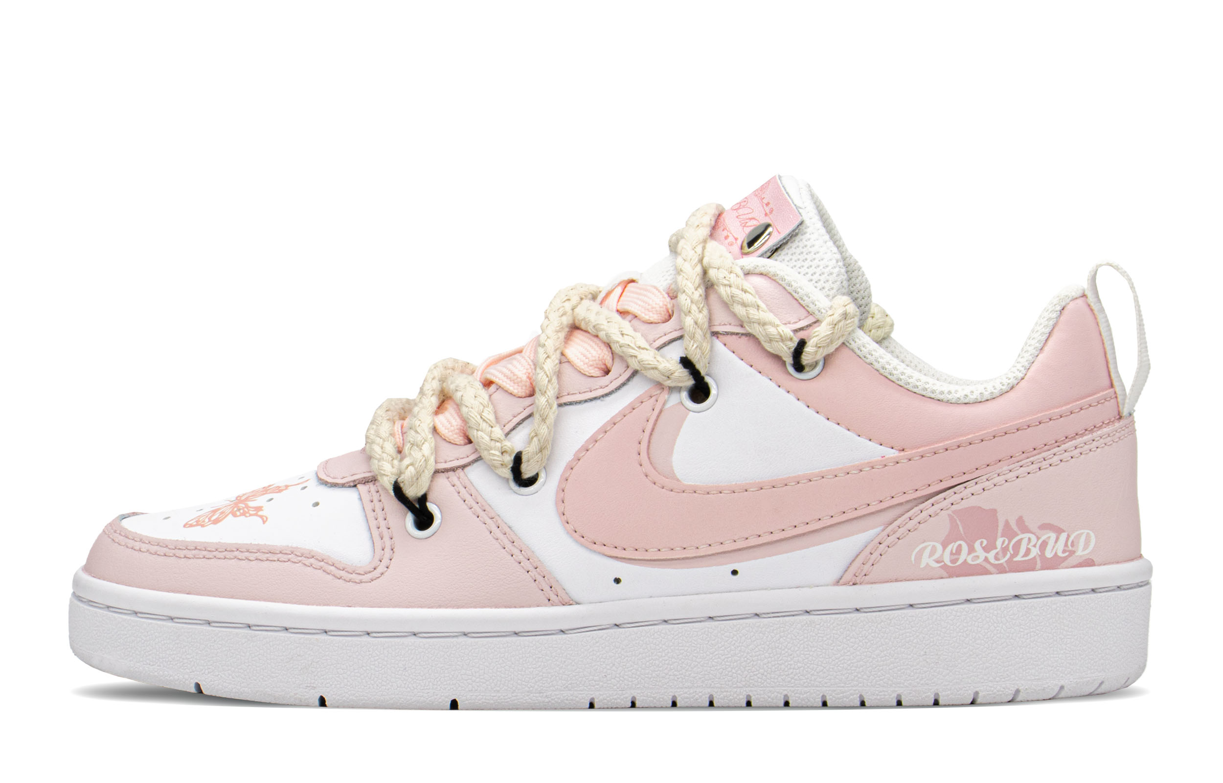 [Custom Shoes] Nike Court Borough Low 'Pink White'