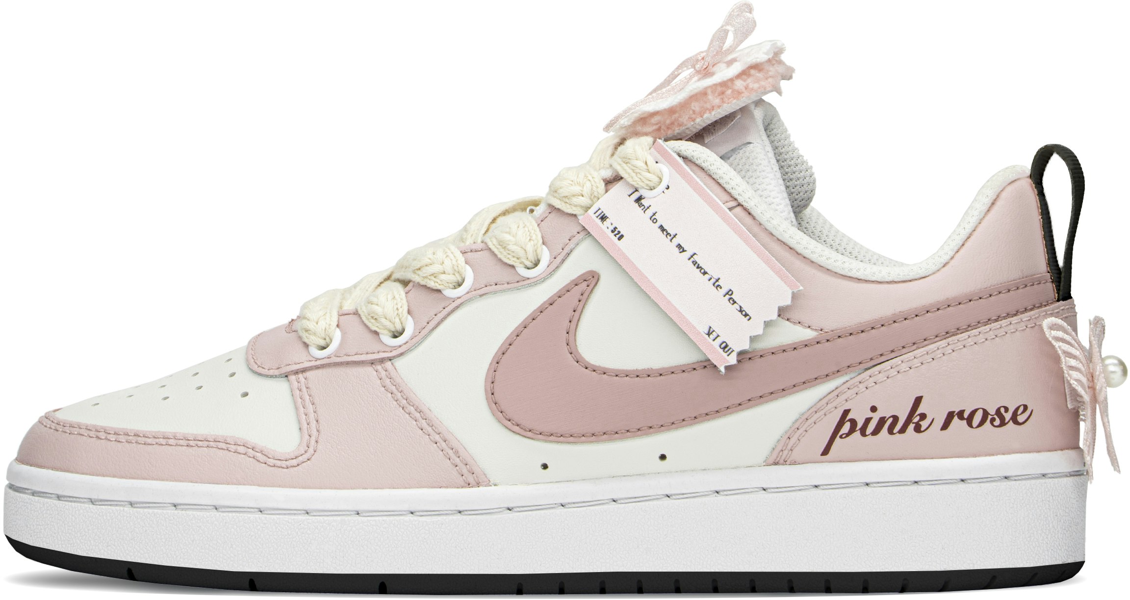custom-shoes-nike-court-borough-low-pink-white-beige