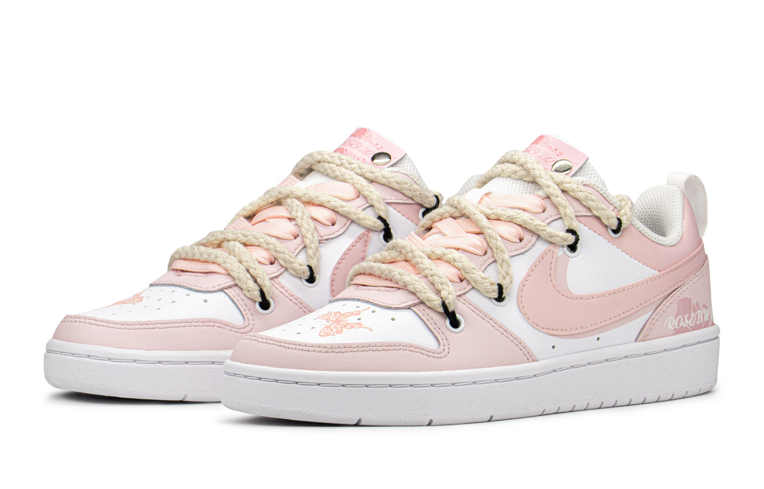 [Custom Shoes] Nike Court Borough Low 'Pink White' 圖 3