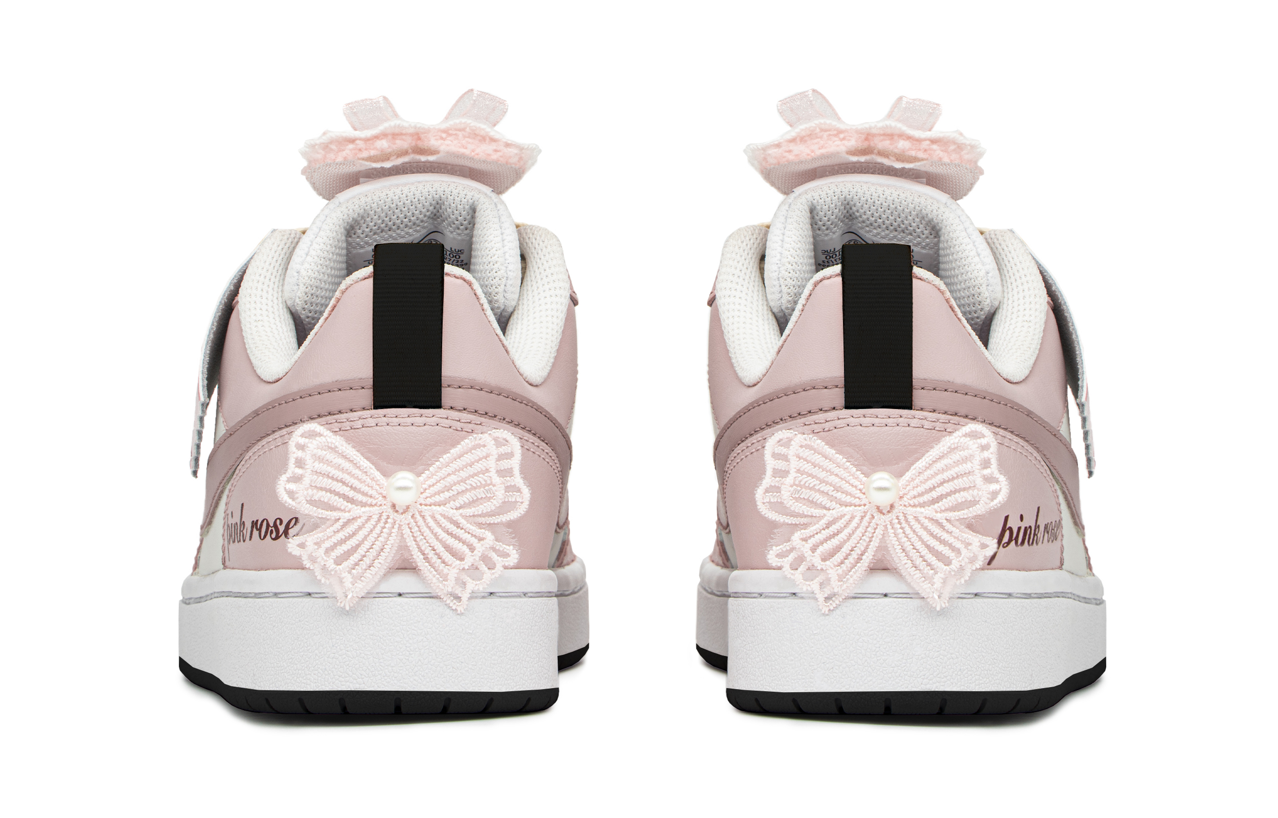 Shop [定制鞋] 耐克Court Borough Low '粉白米色' BQ5448-104(TeamA-粉公主)