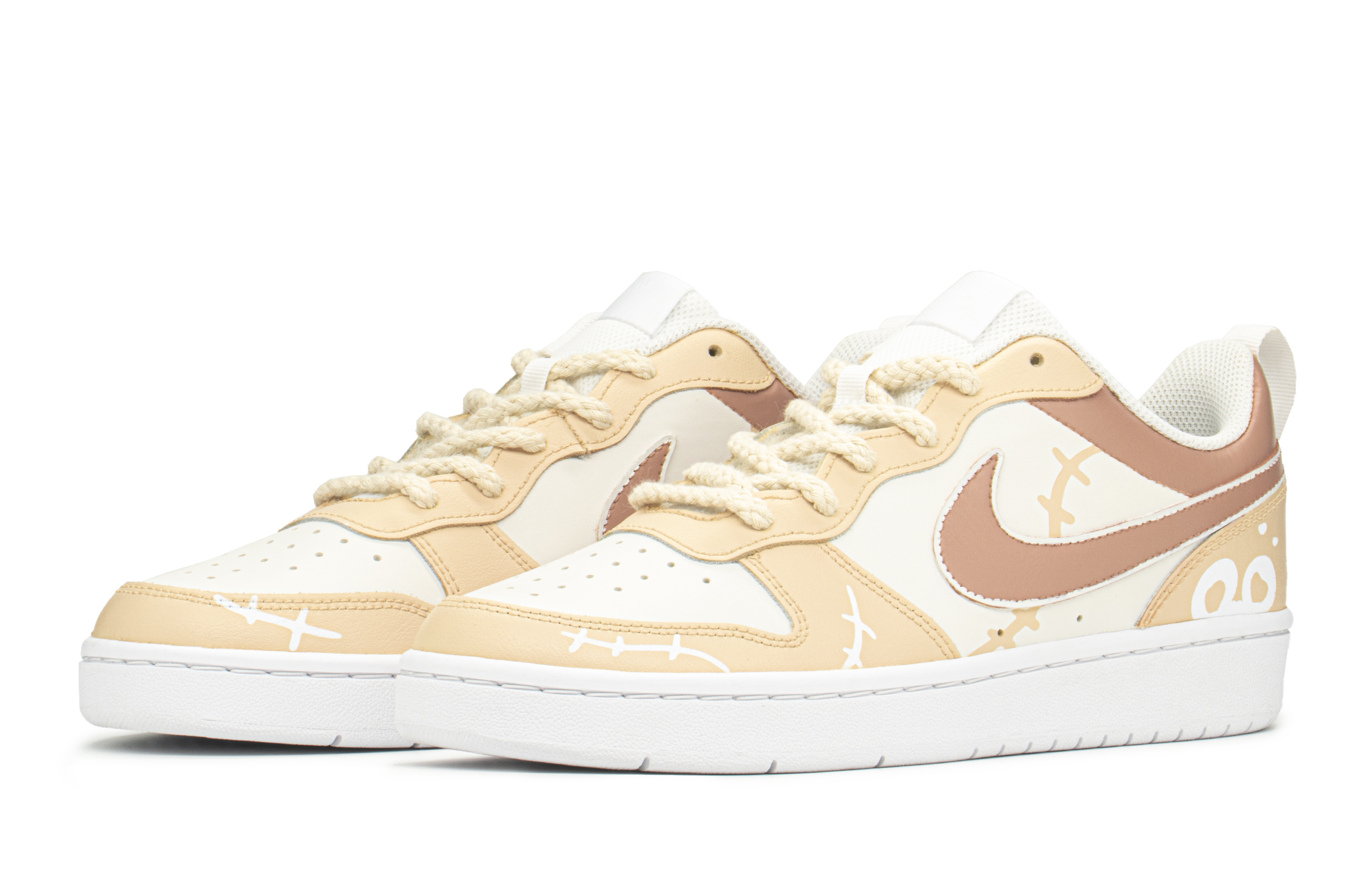 Lookbook [Sepatu Kustom] Nike Court Borough Low 'Playful Mouse Oranye Pink' BQ5448-100(TeamA-CB淘气鼠)