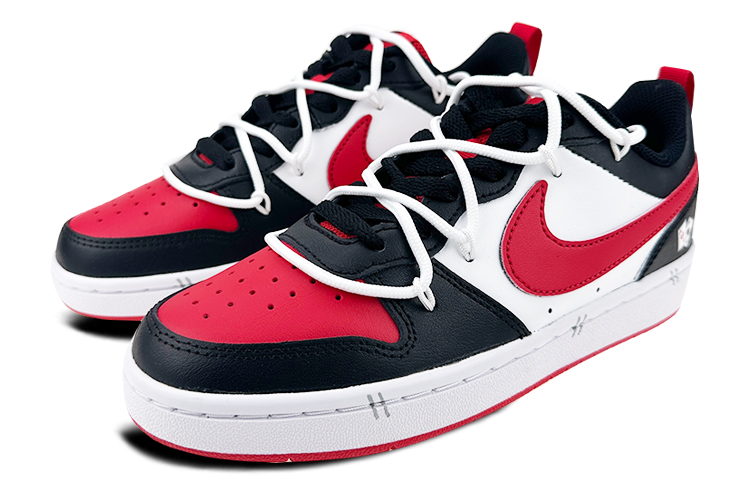 Lookbook Zapatillas Nike Court Borough Low 'Dibujos Póker Negro Rojo' BQ5448-007(Team47-女款court扑克)