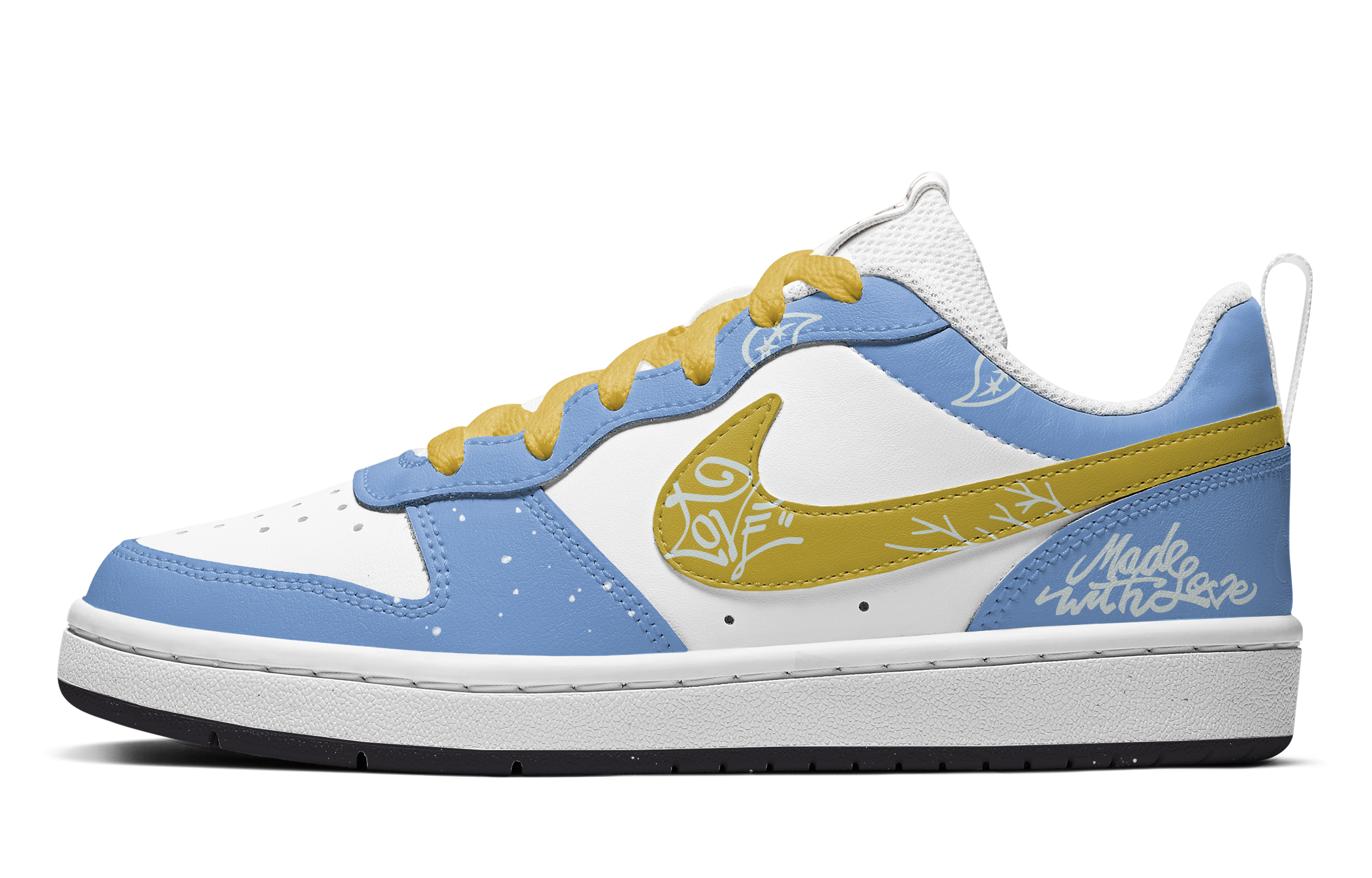 Order [Nike Kasut] Nike Court Borough Low 'Powerpuff Girls Bubbles Biru Kuning' DV5456-108(TeamA-现爱情造泡泡腰果)