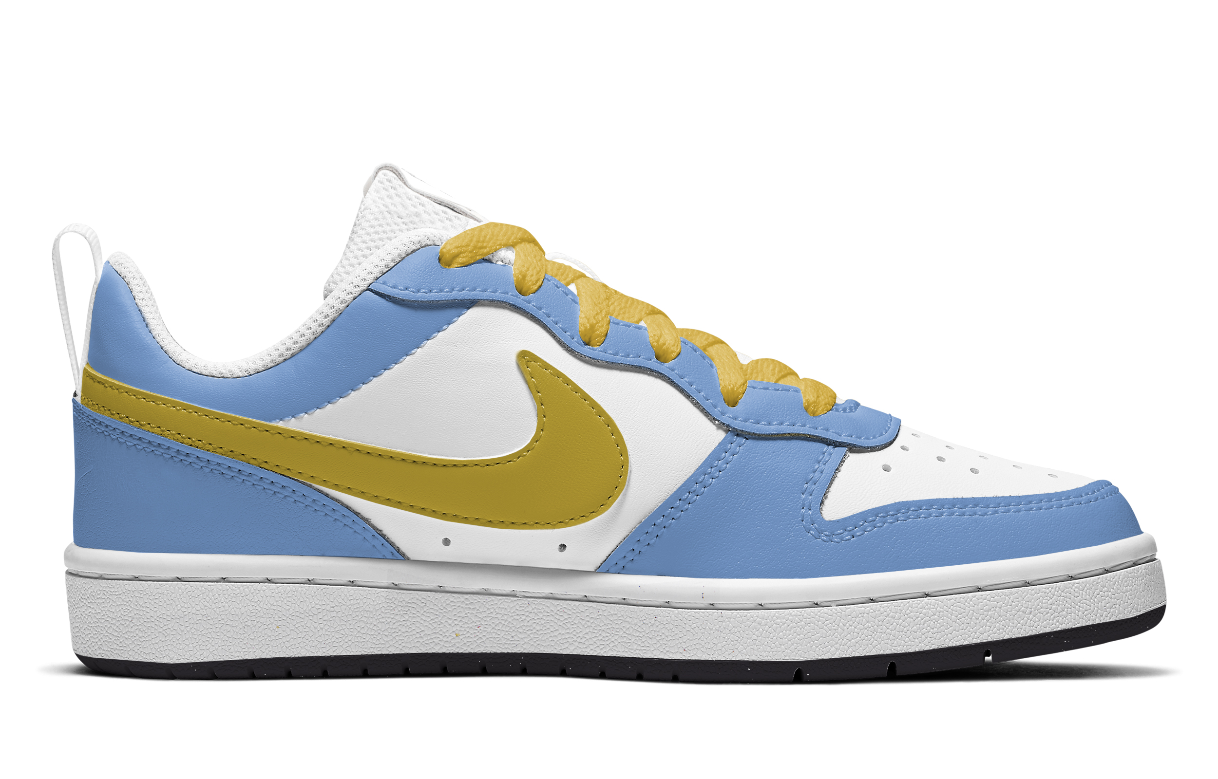 Lookbook [Nike Kasut] Nike Court Borough Low 'Powerpuff Girls Bubbles Biru Kuning' DV5456-108(TeamA-现爱情造泡泡腰果)