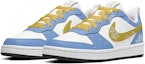Shop 【訂製球鞋】 Nike Court Borough系列 減齡愛情 腰果花 潮流 街頭 飛天女警 泡泡 低筒 板鞋 GS 藍黃