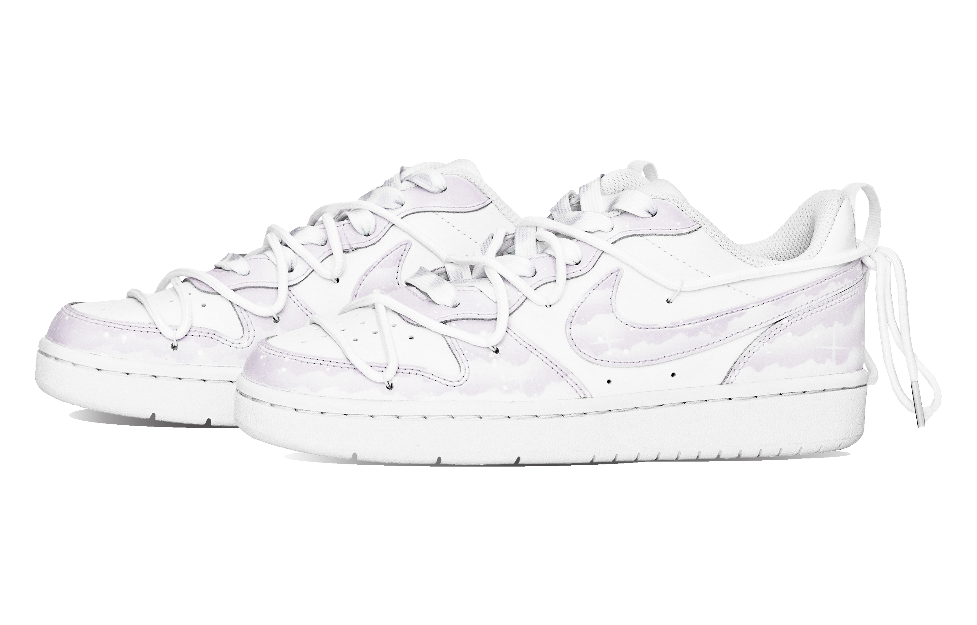 Shop [Zapatillas Personalizadas] Nike Court Borough Low 'Purple Abyss' BQ5448-100(Team14-解构紫星S-Box)