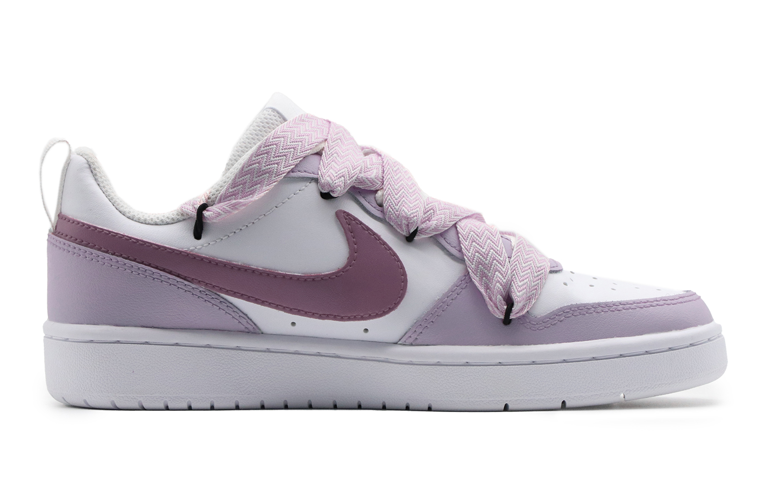 Lookbook Zapatillas Nike Court Borough Low 'Morado Frambuesa-Blanco' BQ5448-100(Team57-女款树莓)