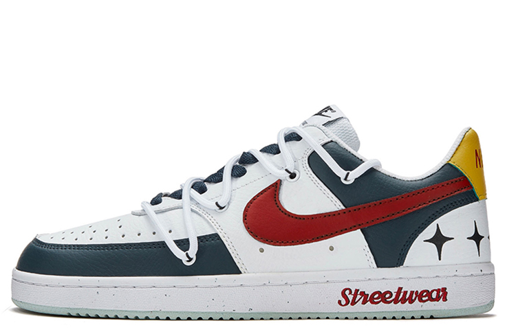 Buy [Zapatos Personalizados] Nike Court Borough Low 'Rojo Blanco Azul Panda' DH2987-110(Team202-学院派)