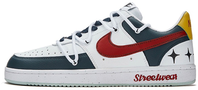 【訂製球鞋】Nike Court Borough 自由熊貓 學院風 簡約 萬用 手繪 防滑耐磨平衡 低筒 板鞋 男款 紅白藍 Order 【訂製球鞋】Nike Court Borough 自由熊貓 學院風 簡約 萬用 手繪 防滑耐磨平衡 低筒 板鞋 男款 紅白藍