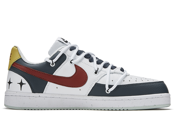 Lookbook [Zapatos Personalizados] Nike Court Borough Low 'Rojo Blanco Azul Panda' DH2987-110(Team202-学院派)
