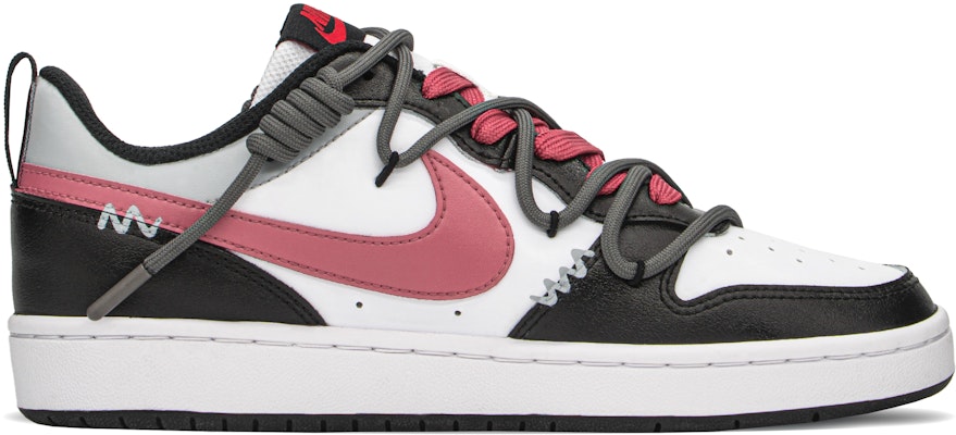 【客製球鞋】Nike Court Borough FZBB 愛情旋律 浪漫 高級獨特 低筒 板鞋 GS 黑粉 Order 【客製球鞋】Nike Court Borough FZBB 愛情旋律 浪漫 高級獨特 低筒 板鞋 GS 黑粉