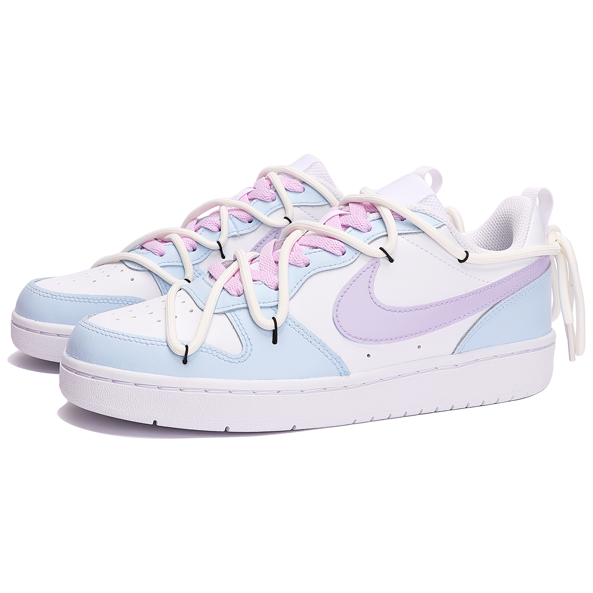 [Custom Shoes] Nike Court Borough Low 'Romantic Blue-Purple' 圖 3