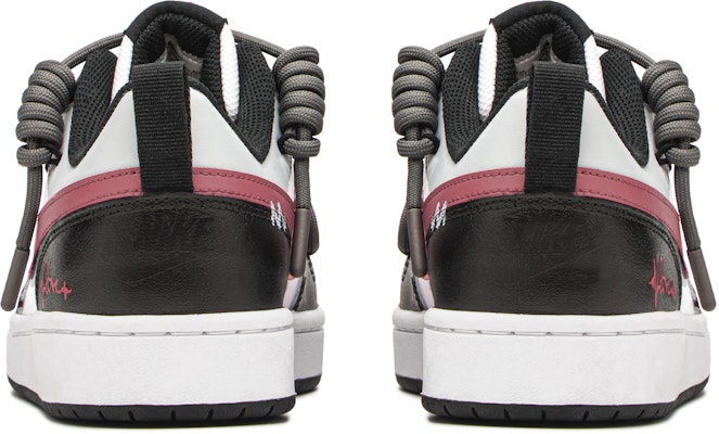 【客製球鞋】Nike Court Borough FZBB 愛情旋律 浪漫 高級獨特 低筒 板鞋 GS 黑粉 Shop 【客製球鞋】Nike Court Borough FZBB 愛情旋律 浪漫 高級獨特 低筒 板鞋 GS 黑粉