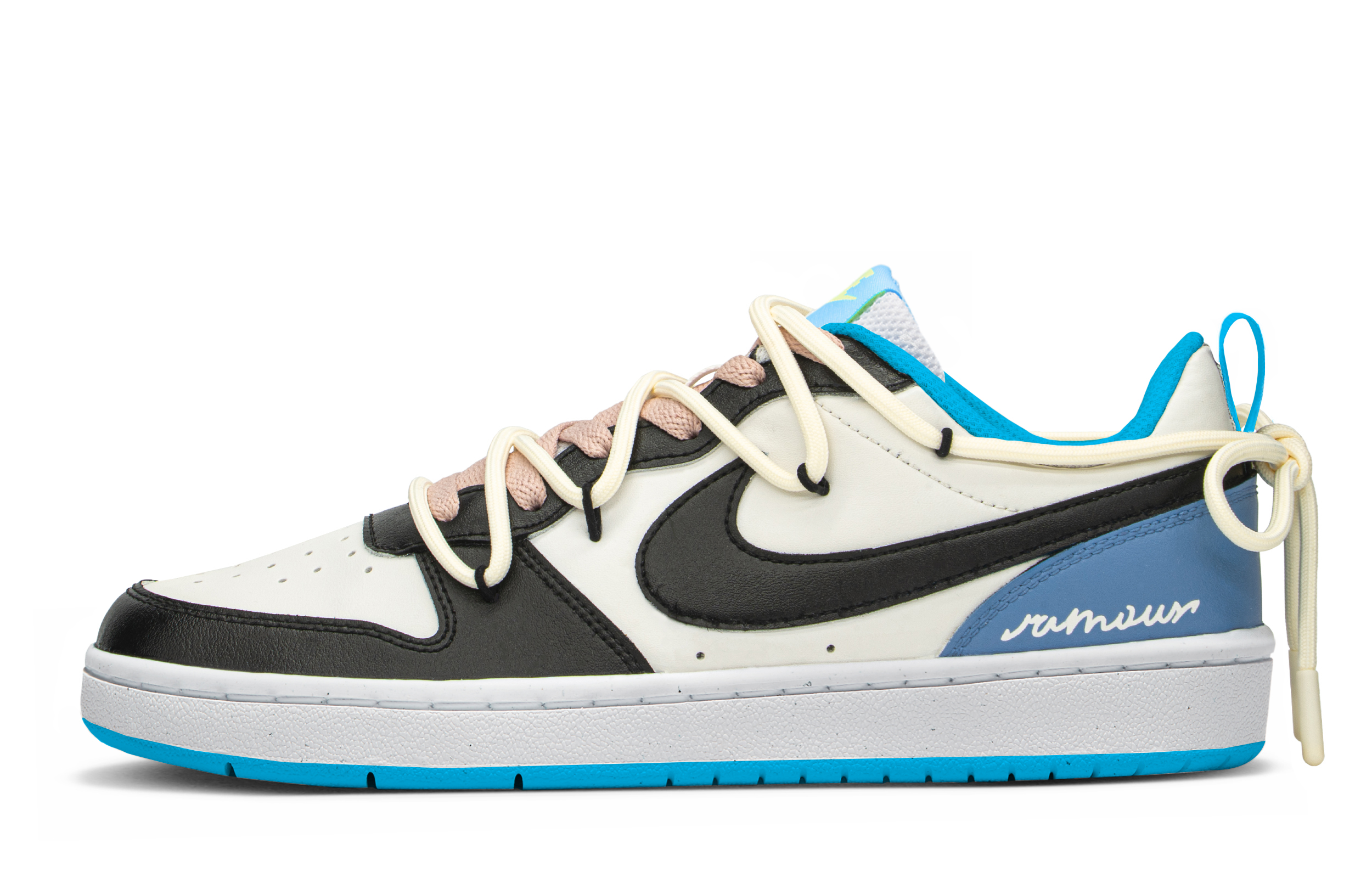 Buy [Kasut Custom] Nike Court Borough Low 'Romantic Deep Space Biru' BQ5448-122(TeamA-浪漫深空S-BOX)