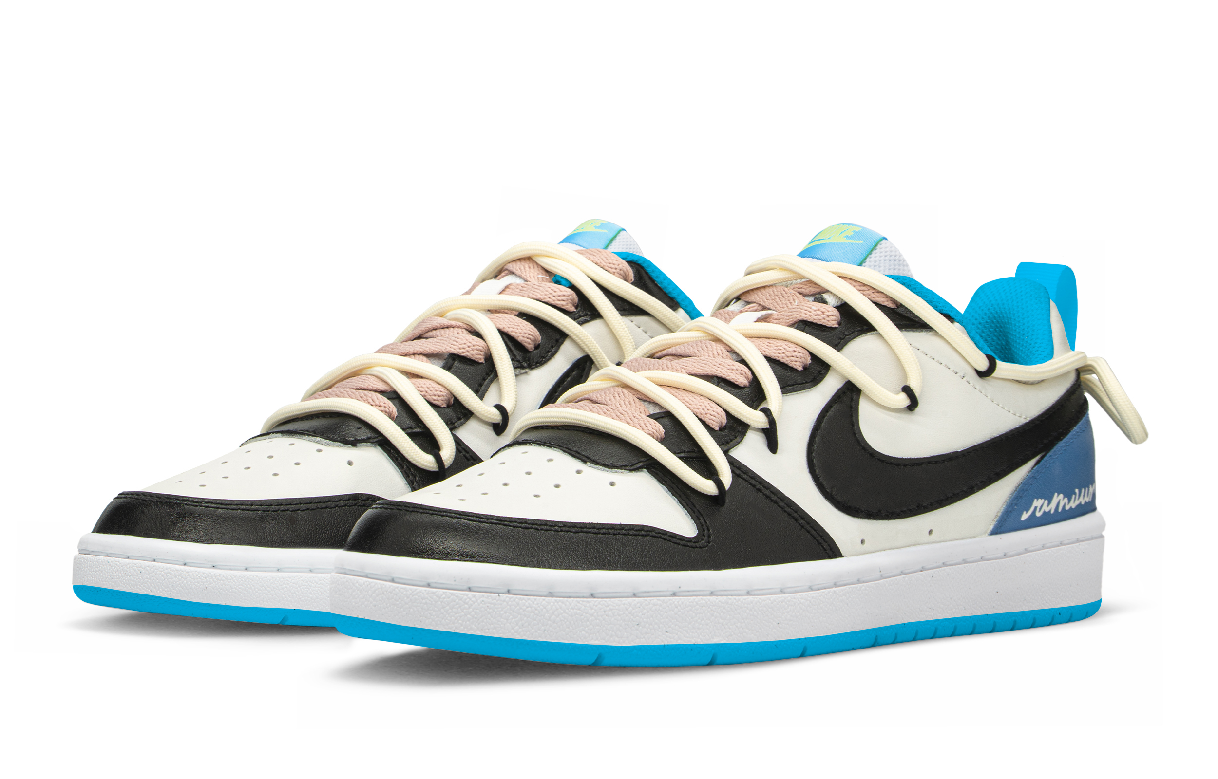 Lookbook [Kasut Custom] Nike Court Borough Low 'Romantic Deep Space Biru' BQ5448-122(TeamA-浪漫深空S-BOX)
