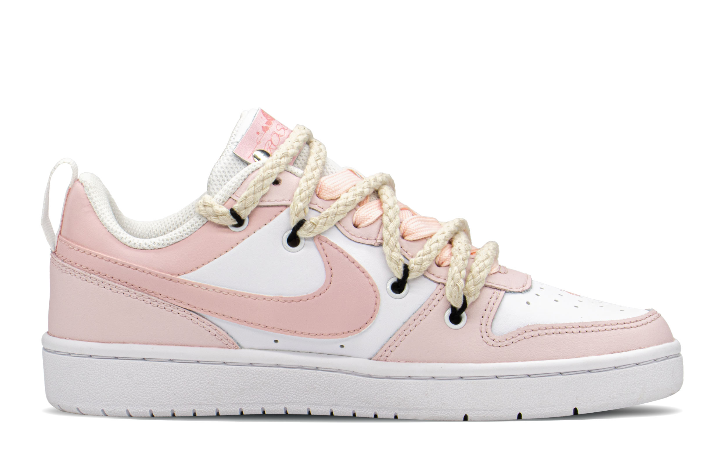Order [Sepatu Custom] Nike Court Borough Low 'Rose Pink' BQ5448-100(TeamA-CB玫瑰少女S-BOX)
