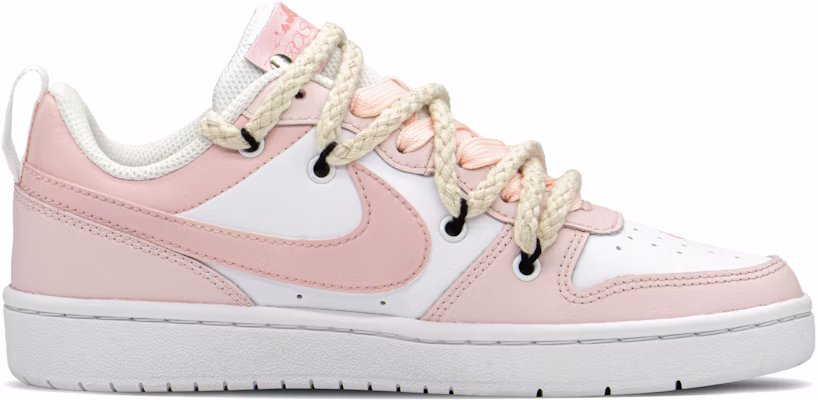 【客製化球鞋】Nike Court Borough 減齡禮盒 玫瑰少女 低幫 板鞋 GS 粉白 Order 【客製化球鞋】Nike Court Borough 減齡禮盒 玫瑰少女 低幫 板鞋 GS 粉白