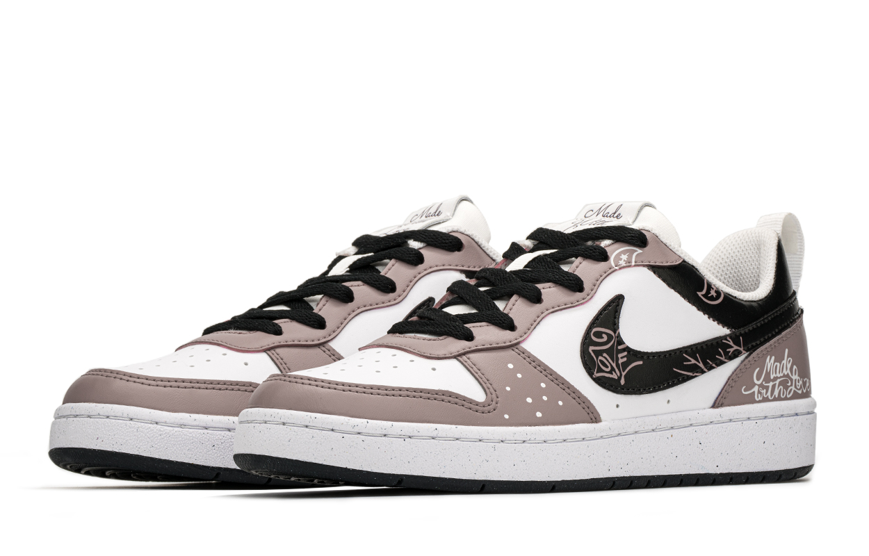 Shop [Zapatillas Personalizadas] Nike Court Borough Low 'Rosa Rosado Paisley' DV5456-108(TeamA-现爱情造粉黑腰果)