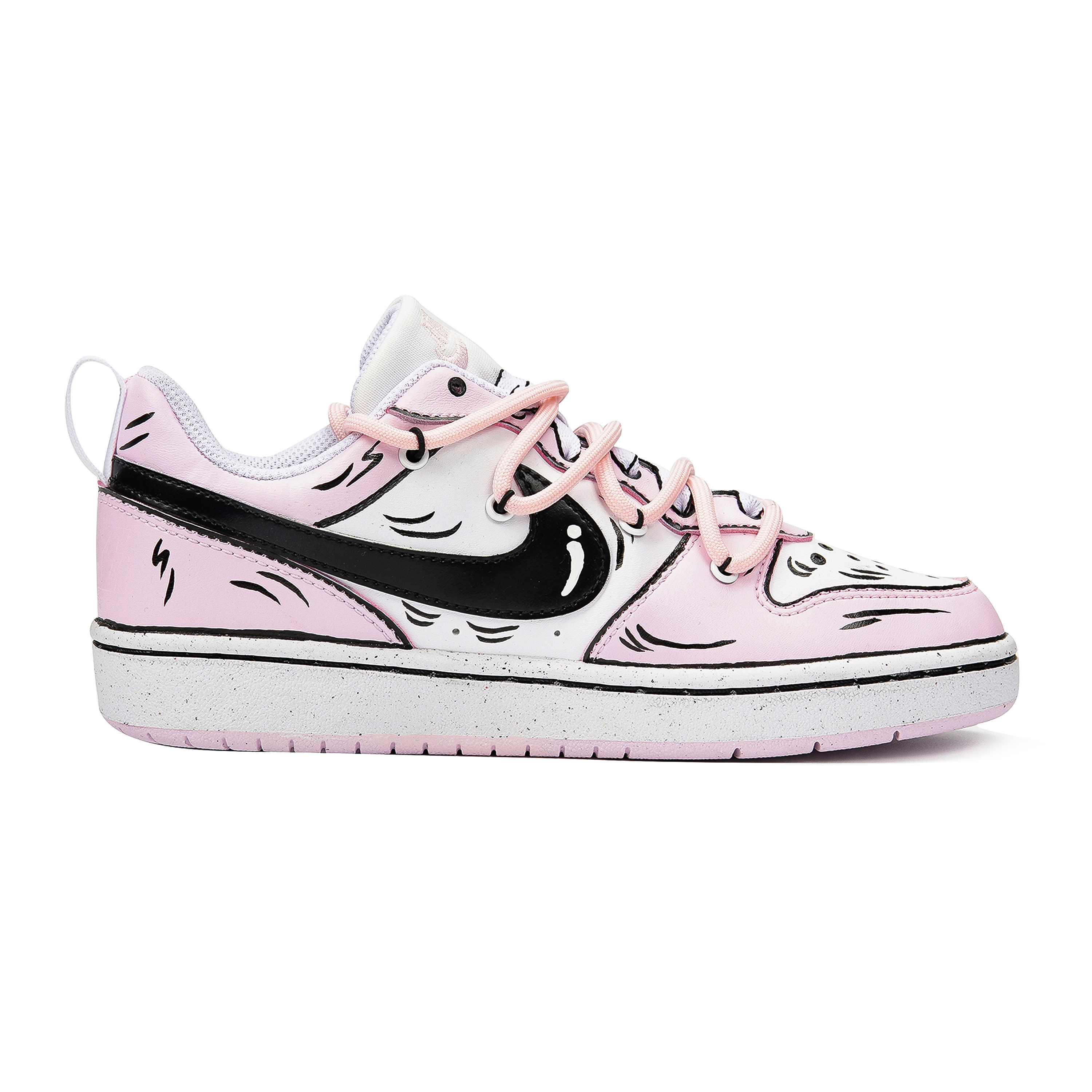 Order [Kasut Custom] Nike Court Borough Low 'Sakura Pink Deconstruct' DV5456-105(Teamp-二次元樱花粉）