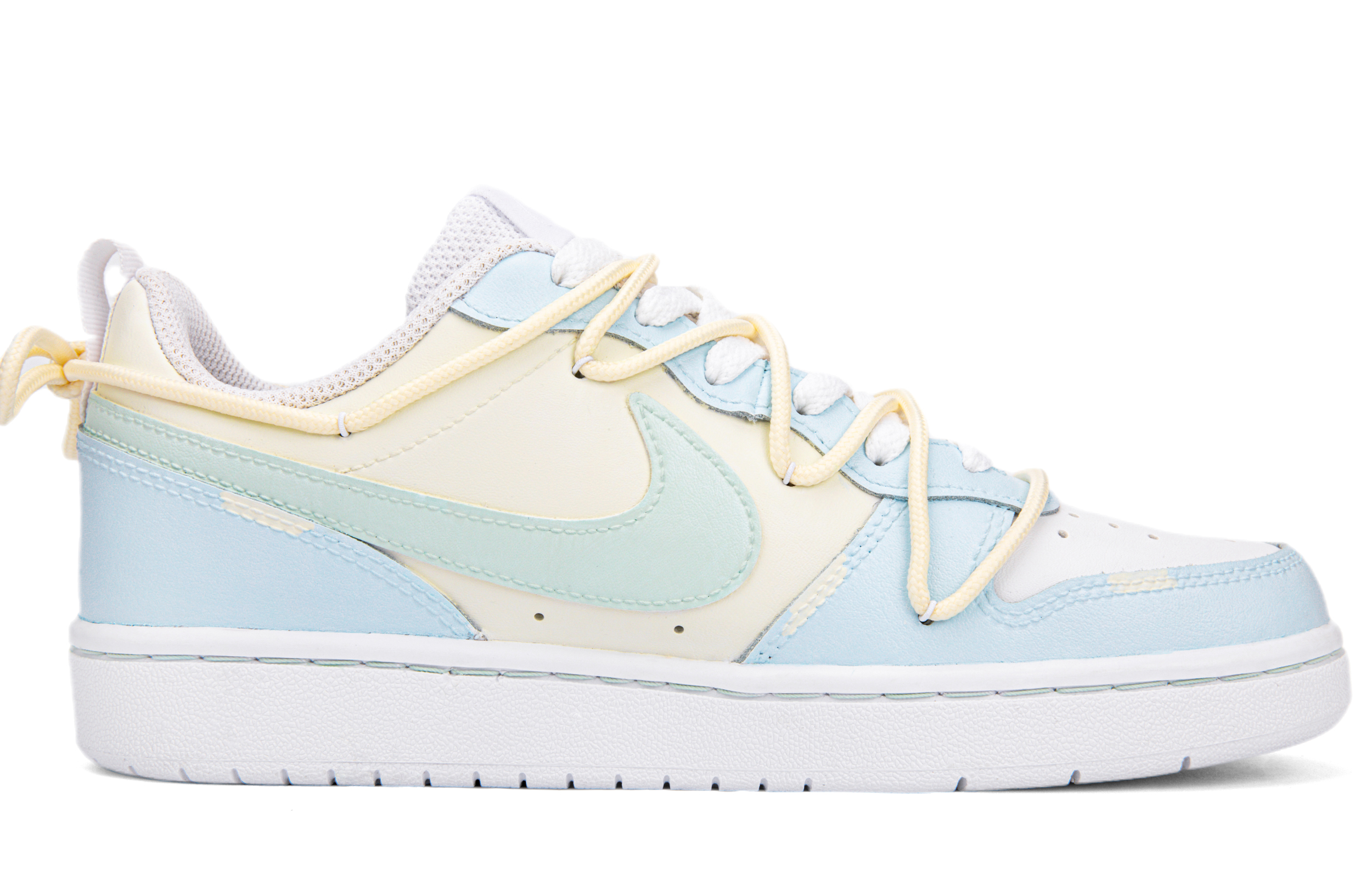 [Custom Shoes] Nike Court Borough Low 'Sea Salt Cheese Blue Green White' 圖 2