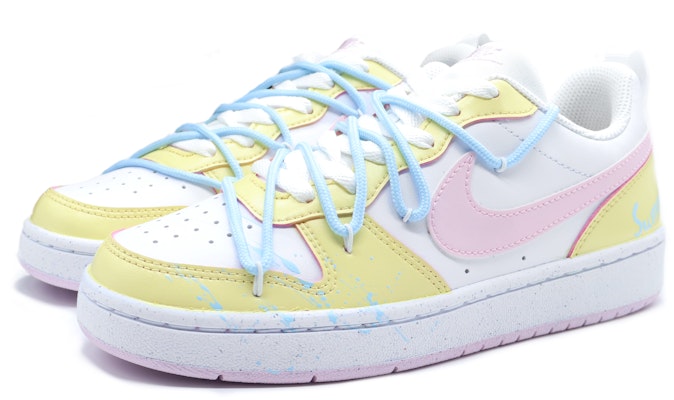 【訂製球鞋】 Nike Court Borough 海鹽起司 解構 多巴胺 英文字母 塗鴉 禮盒 潑墨 潮流舒適 休閒百搭 低筒 板鞋 GS 黃色 Purchase 【訂製球鞋】 Nike Court Borough 海鹽起司 解構 多巴胺 英文字母 塗鴉 禮盒 潑墨 潮流舒適 休閒百搭 低筒 板鞋 GS 黃色