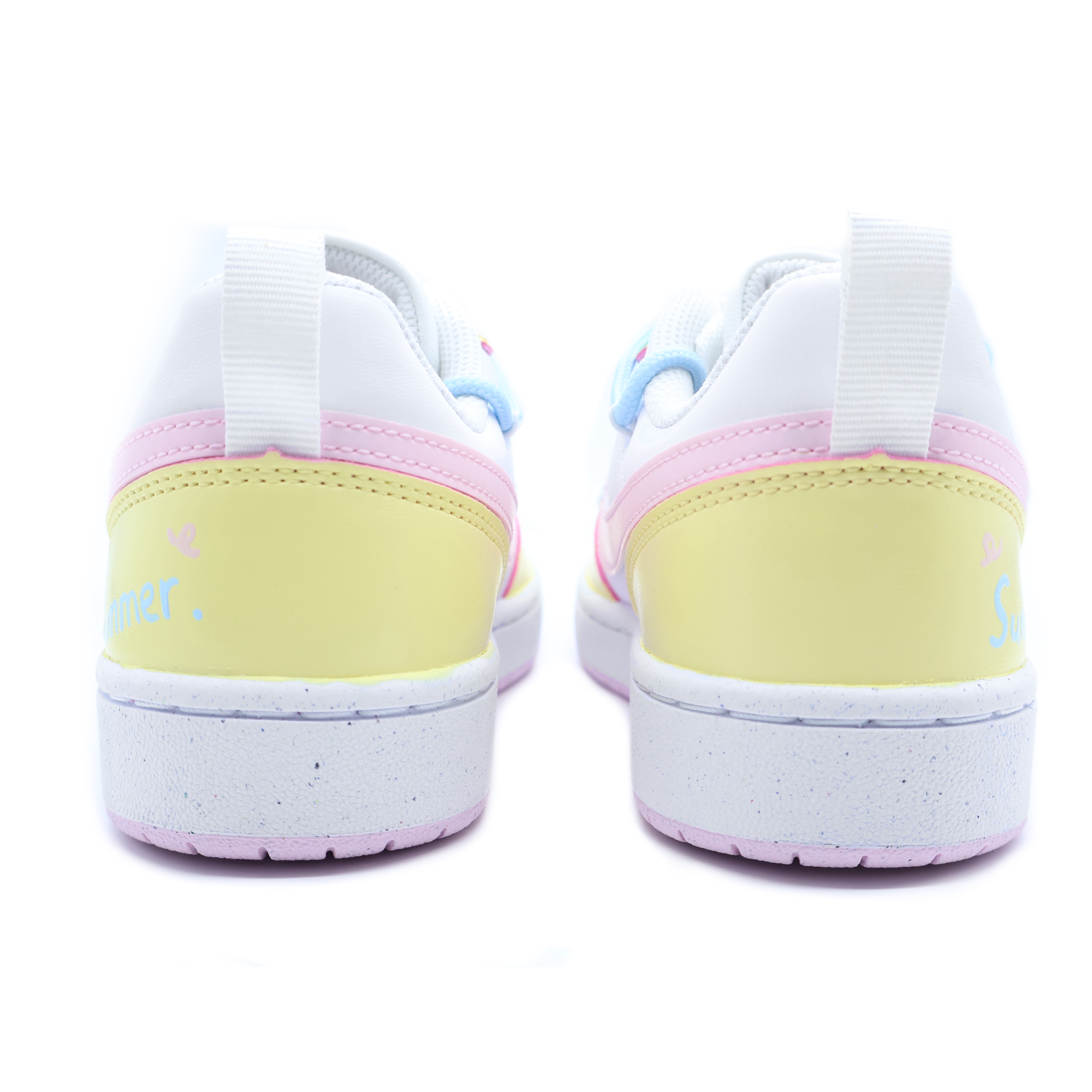 Details for 【訂製球鞋】 Nike Court Borough 海鹽起司 解構 多巴胺 英文字母 塗鴉 禮盒 潑墨 潮流舒適 休閒百搭 低筒 板鞋 GS 黃色