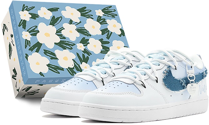 【カスタムシューズ】ナイキ コートバラウ ロー 'シーソルトスイートハートデニムブルー-ホワイト' BQ5448-100(TeamS-爱心牛仔蓝S-BOX) Buy 【カスタムシューズ】ナイキ コートバラウ ロー 'シーソルトスイートハートデニムブルー-ホワイト' BQ5448-100(TeamS-爱心牛仔蓝S-BOX)