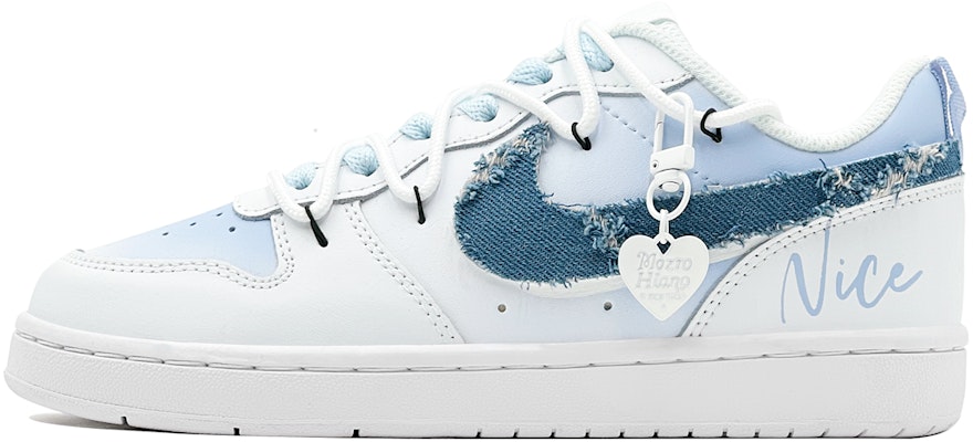 【カスタムシューズ】ナイキ コートバラウ ロー 'シーソルトスイートハートデニムブルー-ホワイト' BQ5448-100(TeamS-爱心牛仔蓝S-BOX) Order 【カスタムシューズ】ナイキ コートバラウ ロー 'シーソルトスイートハートデニムブルー-ホワイト' BQ5448-100(TeamS-爱心牛仔蓝S-BOX)