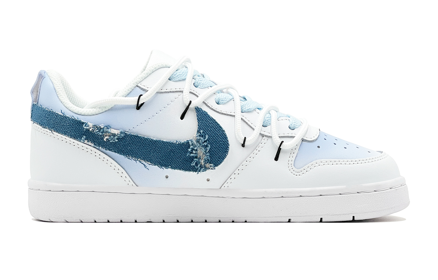 Lookbook 【カスタムシューズ】ナイキ コートバラウ ロー 'シーソルトスイートハートデニムブルー-ホワイト' BQ5448-100(TeamS-爱心牛仔蓝S-BOX)