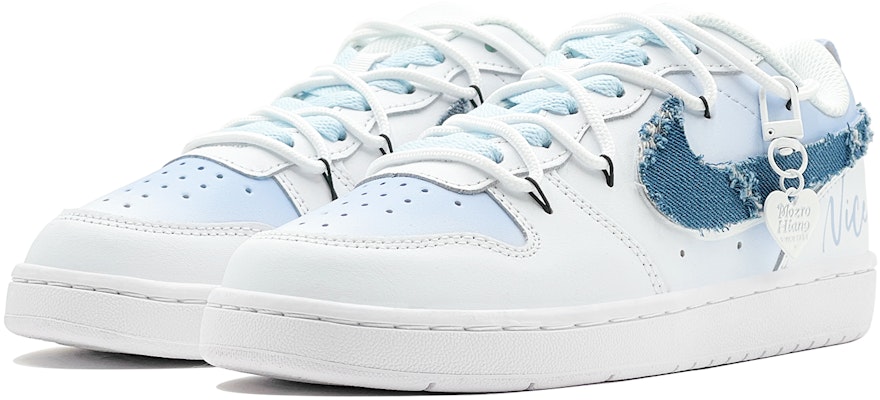 【カスタムシューズ】ナイキ コートバラウ ロー 'シーソルトスイートハートデニムブルー-ホワイト' BQ5448-100(TeamS-爱心牛仔蓝S-BOX) Shop 【カスタムシューズ】ナイキ コートバラウ ロー 'シーソルトスイートハートデニムブルー-ホワイト' BQ5448-100(TeamS-爱心牛仔蓝S-BOX)