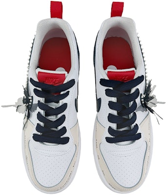 ナイキ コートボロー "蝶と真珠" ネイビー (カスタム) 839985-105(Team40-GS莎士比亚十四行诗蓝) Shop ナイキ コートボロー "蝶と真珠" ネイビー (カスタム) 839985-105(Team40-GS莎士比亚十四行诗蓝)