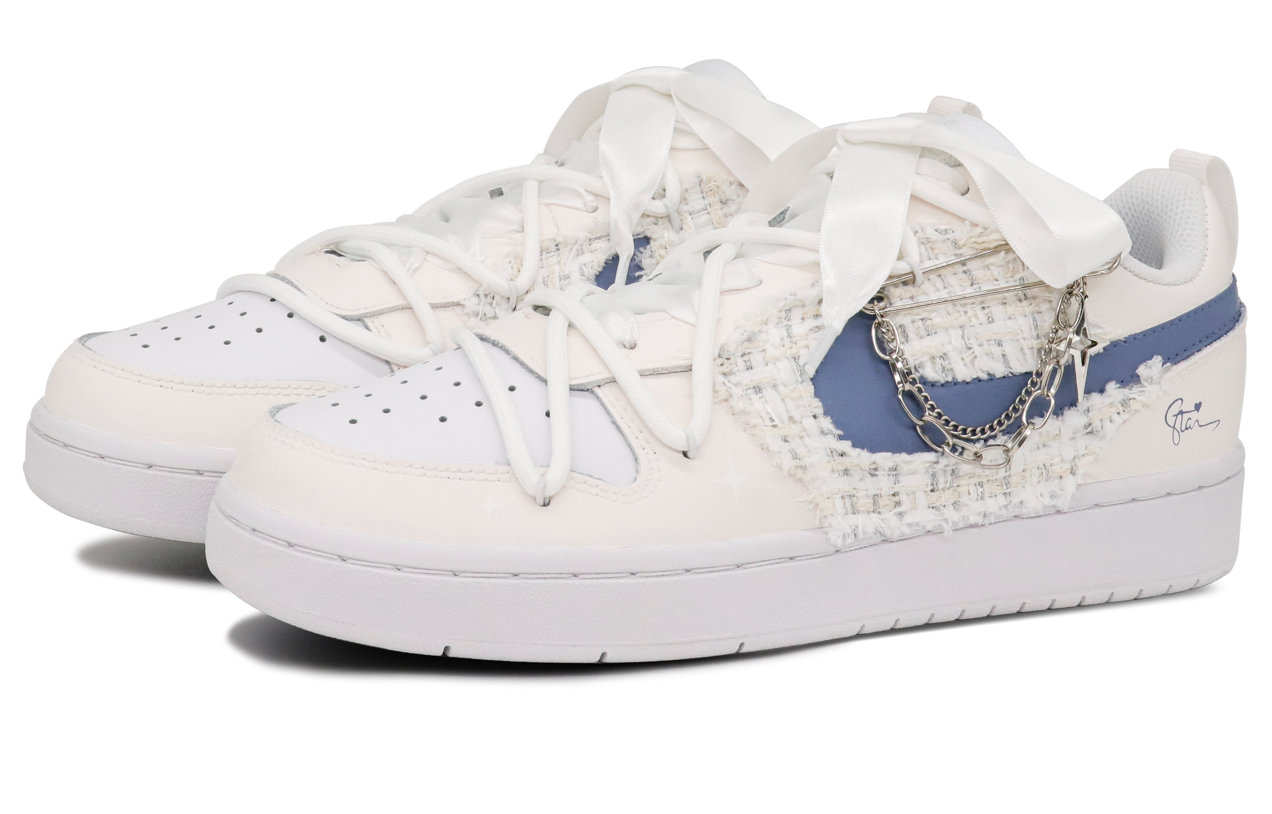 Lookbook [Kasut Custom] Nike Court Borough Low 'Haruman Bintang Senyap' BQ5448-100-458294