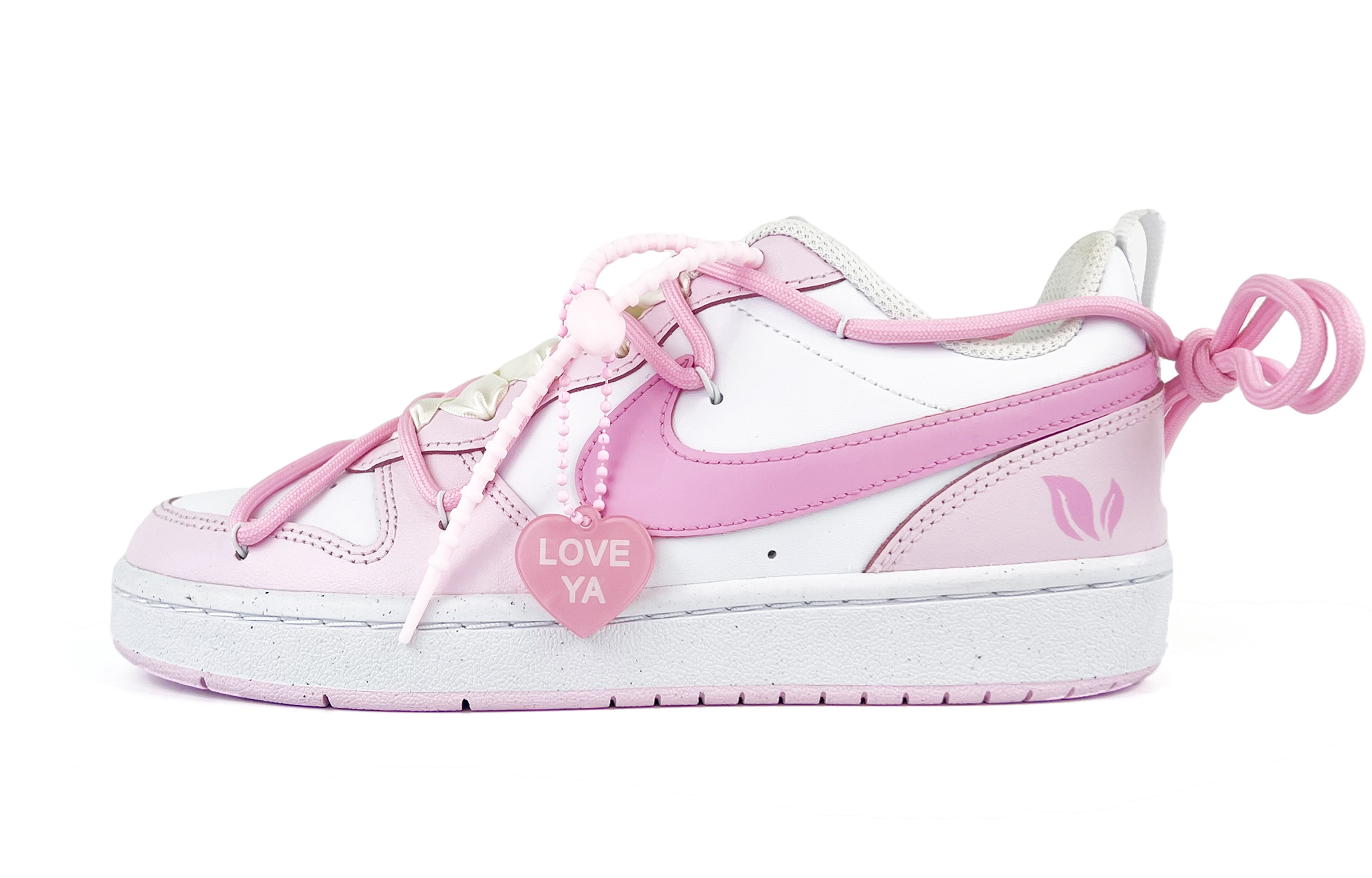 Buy [定制鞋款] 耐克Court Borough Low '丝绸粉' DQ0492-100(Team45-樱花粉)