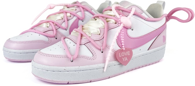 나이키 커스텀 코트 보로우 로우 "실크 핑크" DQ0492-100(Team45-樱花粉) Lookbook 나이키 커스텀 코트 보로우 로우 "실크 핑크" DQ0492-100(Team45-樱花粉)